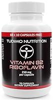 Algopix Similar Product 11 - Vitamin B2 Riboflavin Capsules 250mg 70