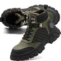 Algopix Similar Product 5 - CORANSBER Steel Toe Boots for Men Women