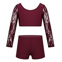Algopix Similar Product 19 - Freebily Kids Girls Lace Long Sleeve
