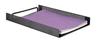 Algopix Similar Product 7 - Rolodex Black Punched Metal Letter Tray