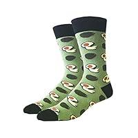 Algopix Similar Product 11 - Avocado One Size Fits Most Crew Socks