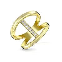 Algopix Similar Product 10 - Geometric Pave Cubic Zirconia Fashion