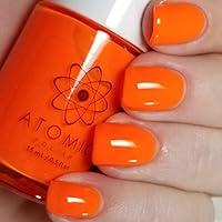 Algopix Similar Product 17 - Neon Ne Orange Nail Polish  Atomic
