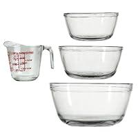 Algopix Similar Product 2 - Anchor Hocking 4Piece Mixing Bowls and