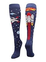 Algopix Similar Product 14 - MadSportsStuff Astronaut Space Socks