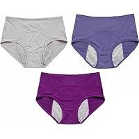 Algopix Similar Product 13 - Womens Leak Proof Solid Color Underwear