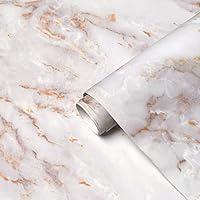 Algopix Similar Product 3 - Marble Paper Matte Removable Peel and