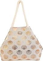 Algopix Similar Product 16 - Sun N Sand Metallic Shell Print Beachy