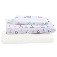 Algopix Similar Product 19 - Pure Fiber Crib Sheet Set Pink