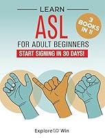 Algopix Similar Product 3 - Learn ASL for Adult Beginners 3 Books