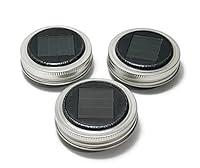 Algopix Similar Product 7 - SET of THREE Solar Lids For Mason Jar