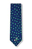 Algopix Similar Product 15 - Mens Navy Blue 100 Silk Luck of the