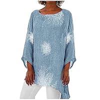 Algopix Similar Product 11 - Plus Size Crew Neck Shirts for Women