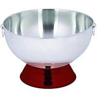 Algopix Similar Product 12 - Red Color Punch Bowl Stainless Steel