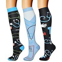 Algopix Similar Product 13 - CHARMKING Compression Socks for Women 