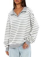 Algopix Similar Product 6 - Darong Women Striped Oversized