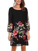 Algopix Similar Product 10 - DJT Womens Floral Pattern 34 Sleeve