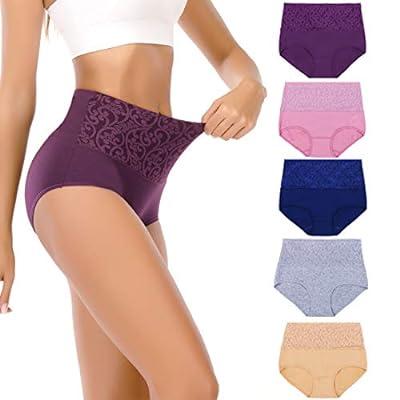 Pretty Comy High Waisted Underwear for Women Cotton No Muffin Top