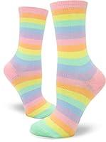 Algopix Similar Product 9 - ModSocks Womens Pastel Rainbow Striped