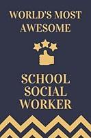 Algopix Similar Product 20 - School Social Worker Gifts Lined Blank