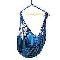 Algopix Similar Product 15 - Sunnydaze Hanging Rope Hammock Chair