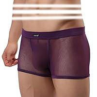 Algopix Similar Product 5 - Mens Boxers Soft Underwear Mesh