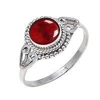 Algopix Similar Product 13 - 925 Sterling Silver Garnet Ring Size US