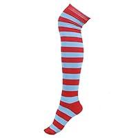 Algopix Similar Product 13 - HDE Womens Extra Long Striped Socks