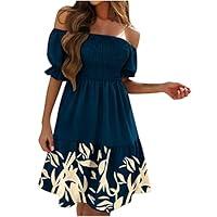 Algopix Similar Product 4 - Women Summer Dress Short Sleeve One