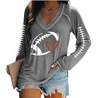 Algopix Similar Product 20 - Game Day Hooded Sweatshirt Women Heart