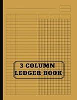 Algopix Similar Product 6 - 3 Column Ledger Book Essential Tool