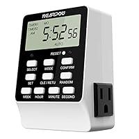 Algopix Similar Product 1 - Outlet Timer NEARPOW Dual Digital