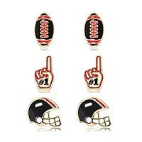 Algopix Similar Product 8 - Game Day Earrings for Women Football