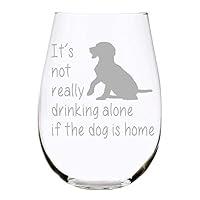 Algopix Similar Product 16 - The Dog is Home stemless Wine Glass 17
