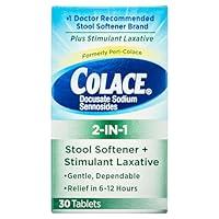 Algopix Similar Product 15 - Colace 2-in-1 Tablets - 30 ct