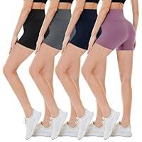 Algopix Similar Product 3 - CAMPSNAIL 4 Pack Biker Shorts for Women