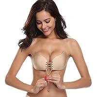 Algopix Similar Product 7 - Muryobao Strapless Bra Self Adhesive