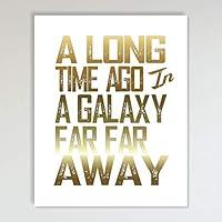 Algopix Similar Product 17 - Gold Foil Art Print A Long Time Ago