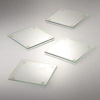 Algopix Similar Product 13 - Eastland Square Glass Coaster 4 Set