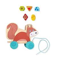 Algopix Similar Product 15 - HABA Pulling Squirrel Wooden Shape