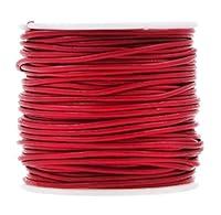 Algopix Similar Product 19 - Round Cowhide Genuine Red Leather Cord