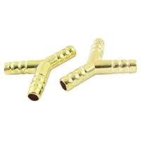 Algopix Similar Product 4 - Brass Y Shape 3 Way 10mm Barb Air Water