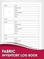 Algopix Similar Product 15 - Fabric Inventory Log Book Fabric