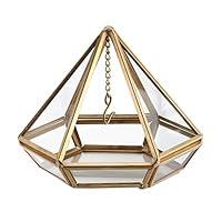 Algopix Similar Product 1 - Lillian Rose Gold Geometric Prism Glass