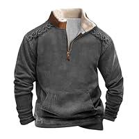 Algopix Similar Product 13 - 14 Zip Pullover Mens Sherpa Fleece