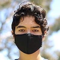 Algopix Similar Product 14 - Black Face Covering with Filter Pocket