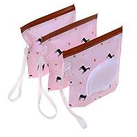 Algopix Similar Product 4 - 3PCS Unicorn Wet Wipe Pouch Reusable