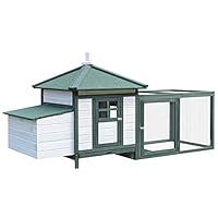 Algopix Similar Product 8 - PawHut 77 Wooden Chicken Coop with