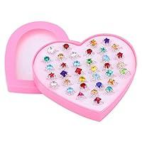 Algopix Similar Product 18 - INTVN Rings Adjustable Rhinestone Gem