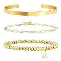 Algopix Similar Product 17 - AOZEL Gold Bracelets for WomenGold